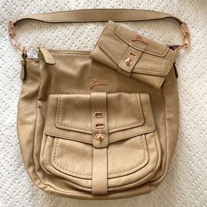 Tan Guess Purse & Wallet